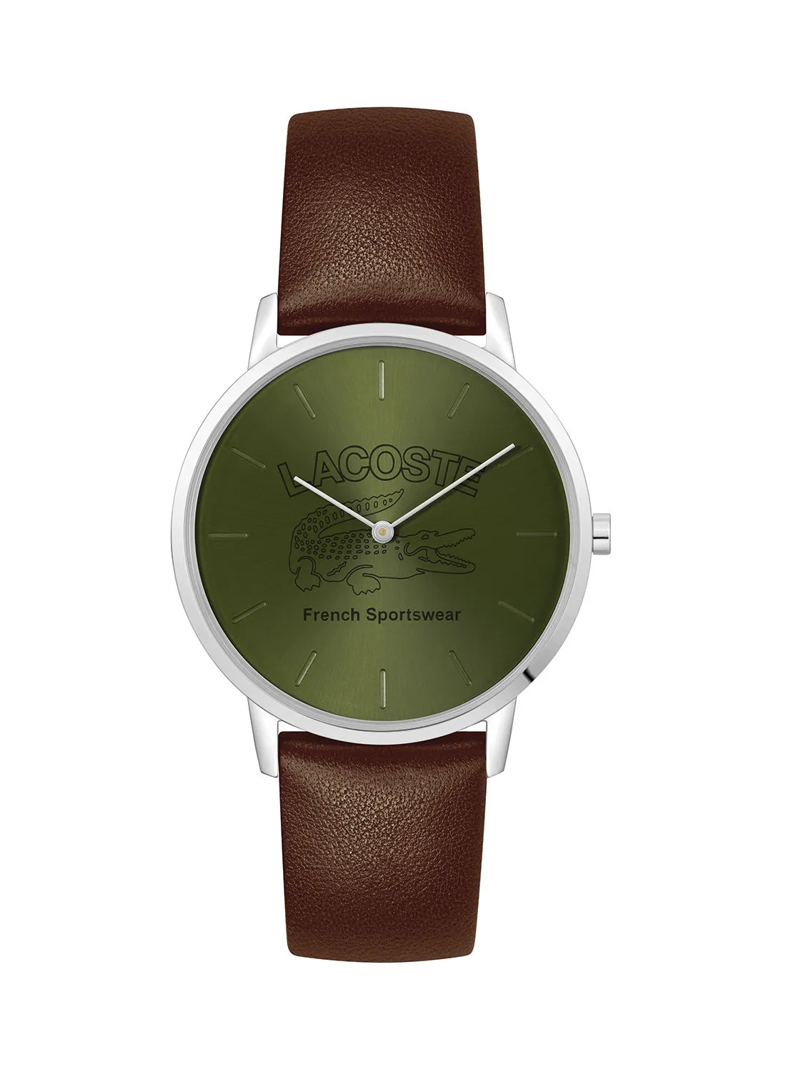 LACOSTE Leather Analog Wrist Watch 2011212