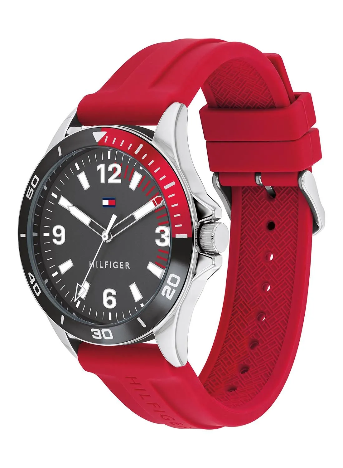 TOMMY HILFIGER Men's Silicone Analog Wrist Watch - 1791867