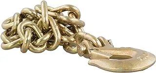 CURT 80304 35-Inch Trailer Safety Chain with 5/16-In Clevis Snap Hook, 18,800 lbs Break Strength, Small, YELLOW ZINC