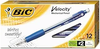 BIC MV711-BK Velocity Original Mechanical Pencil, Medium Point (0.7mm), 12-Count