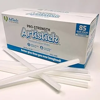 AdTech 252-115-5 Premiere 25.4 cm Hot Glue Sticks Full Size, White, 85 Sticks