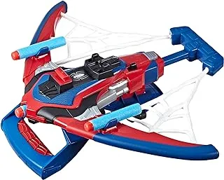 Spider-Man Marvel Spider-Man Web Shots Spiderbolt NERF Powered Blaster Toy, Fires Darts, Spider-Man Evergreen, Multi-Colour