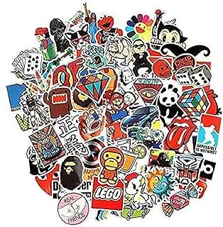 Sulfar 100 Pieces Set Cool Stickers Waterproof Vinyl Stickers For Laptop Car Snowboard Motorcycle Bicycle Phone Mac Computer Diy Keyboard Car Luggage Decal