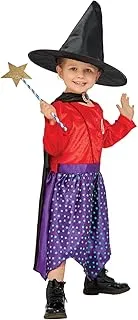 Smiffys 51523M Officially Licensed Julia Donaldson Room On The Broom Costume, Girls, Purple & Red, M-Age 7-9 Years