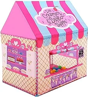 Sulfar Kids Play Tent Girls Pink Princess Castle Portable Playhouse Outdoor Play Children's Party Tents