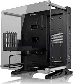 Thermaltake Core P1 Tempered Glass Edition Mini ITX Open Frame Panoramic Viewing Tt LCS Certified Gaming Computer Case CA-1H9-00T1WN-00, Black