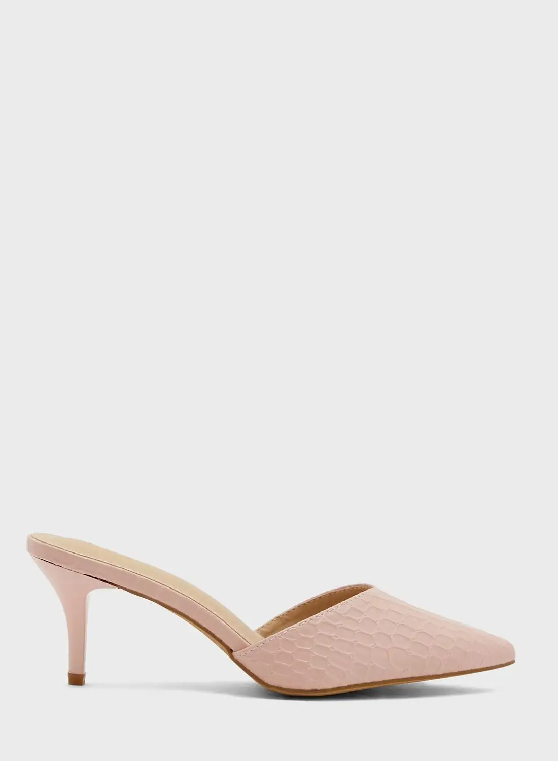 ELLA Croc Effect Slip On Pointed Pump