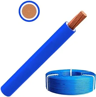 RR Multi Strand Pure Copper Single Core Flexible Cables | Trirated Electrolytic Conductor up to 105C Fire Resist Electric Panel Wire | BS6231 ISO9001 CE Compliant 100Y(90m) Roll (0.5mm, Blue)