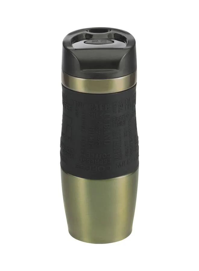 BERGNER Neon Classic Stainless Steel Vacuum Travel Mug Green/Black 360ml