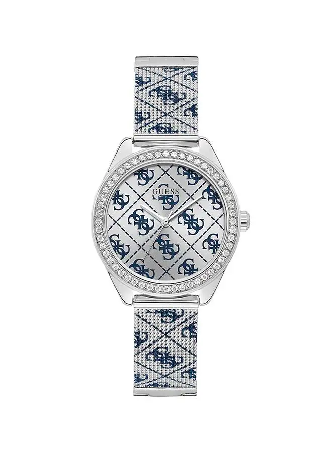 GUESS Women's Claudia Analog Watch W1279L1 - 37 mm - Silver/Blue