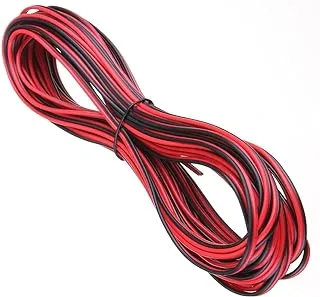 electrosmart 20m 20AWG 2 Pin Red Black Wire Power Extension Cable Ideal for 12v / 12 Volt Single LED Strip Lights Car Van Boat etc 528 5050