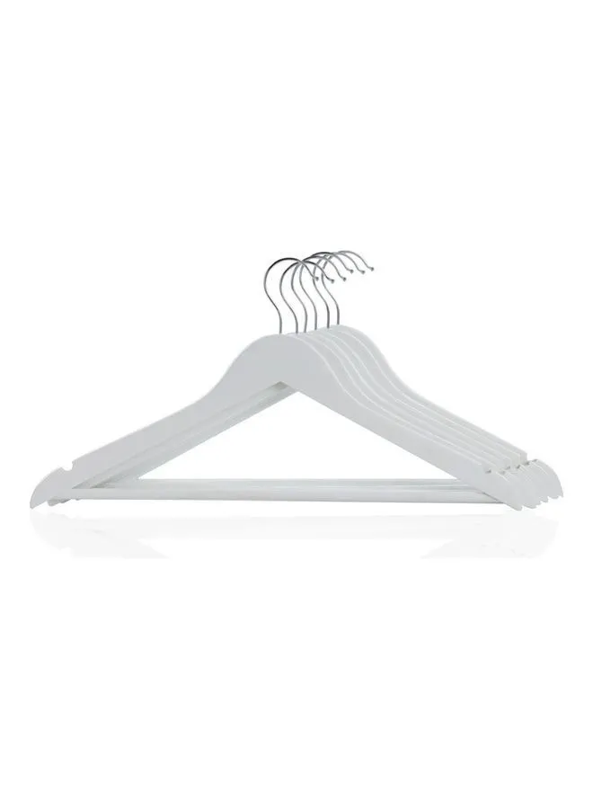 Feelings Wooden Hangers 12 Pcs Set White 45cm