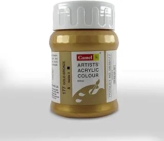 Camel Series 3 Artist Acrylic Colors 500 ml, 177 Gold Bronze