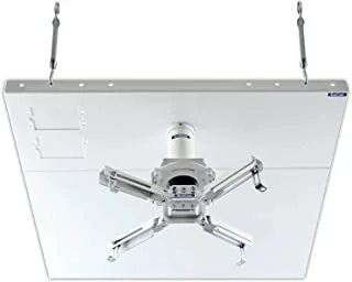 QualGear Pro-AV QG-KIT-S2-3IN-W Projector Mount Kit Accessory Suspended Ceiling 2'x2' Adapter, White