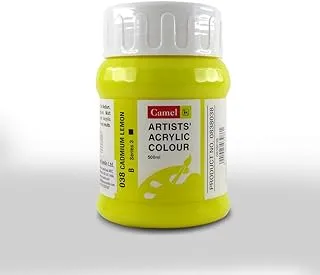 Camel Series 3 Artist Acrylic Colour 500 ml، 038 لون كادميوم ليمون