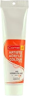 Camlin Kokuyo Artist Acrylic Colour Tubes 120ml Vermilion Hue 449