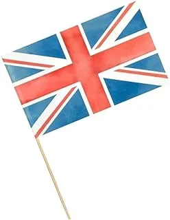 Union Jack Paper Flags 6Pcs, King Charles III Coronation