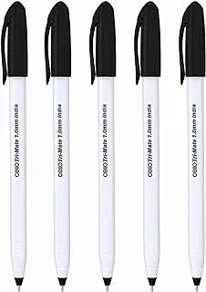 Cello Trimate Ball Pen 1.0Mm Polybag Of 5Pc Black