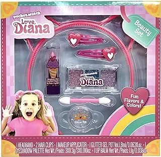 Love, Diana 918828.006 Beauty Set with Make Up Toys and Hair Styling Accessories