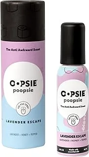 Aromar Oopsie Poopsie Pre-Poo toilet spray, discreet & portable original odor deodorizer scents. 2Oz bottle - Lavender Escape