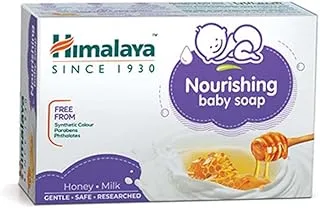 Himalaya Nourishing Baby Soap | No Parabens, Phthalates & Synthetic Colors, Gentle on Skin -125g