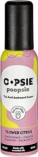 Aromar Oopsie Poopsie Pre-Poo toilet spray, discreet & portable original odor deodorizer scents. 2Oz bottle - Flower Citrus