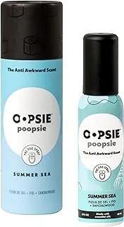 Aromar Oopsie Poopsie Pre-Poo toilet spray, discreet & portable original odor deodorizer scents. 2Oz bottle - Summer Sea