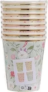 Meri Meri Laduree Paris Floral Cups 8 Pieces with 4 colours