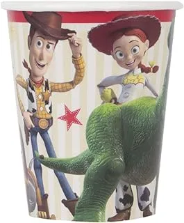 Unique Disney Toy Story 4 Paper Cups, 8 Pcs, Multicolor, 79556