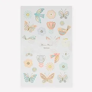 Meri Meri Birds & Butterflies Tattoo Sheet Pack Of 2