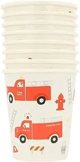 أكواب Meri Meri Fire Truck عبوة من 8 أكواب