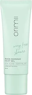 Orimii Back Massage Heat Gel - Quick Relief - 8 Oil Blends - Strengthening - Kukui Nut + Lavender - 45 ml