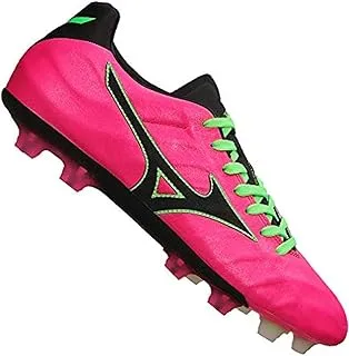 Mizuno P1GA178964 Rebula VI Japan Football Shoes for Men, Size UK7.5, Pink/Black/Green