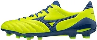 حذاء كرة قدم رجالي Mizuno Morelia Neo II MD ، مقاس UK 8.5 ، أصفر / أزرق حقيقي