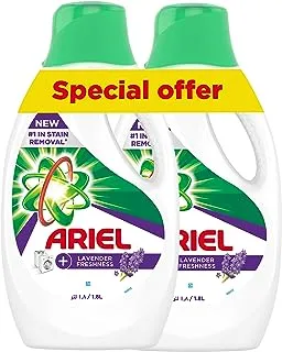 Ariel Lavender Laundry Detergent Liquid Gel, 2x1.8L