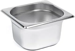 Vague Stainless Steel Gastronorm Food Storage Pan, 100 cm x 17.6 cm x 16.5 cm Size, Silver