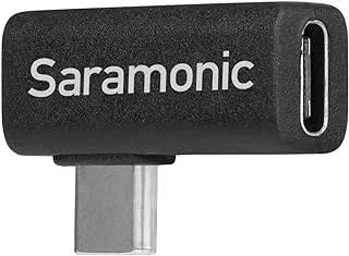 Saramonic Right-Angle USB-C Adapter, 90-Degree Male-to-Female Type-C Adapter Ideal for Devices in Gimbals & Tight Spaces (SR-C2005)