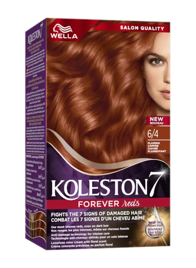 WELLA Koleston Supreme Hair Color 6/4 Flaming Copper