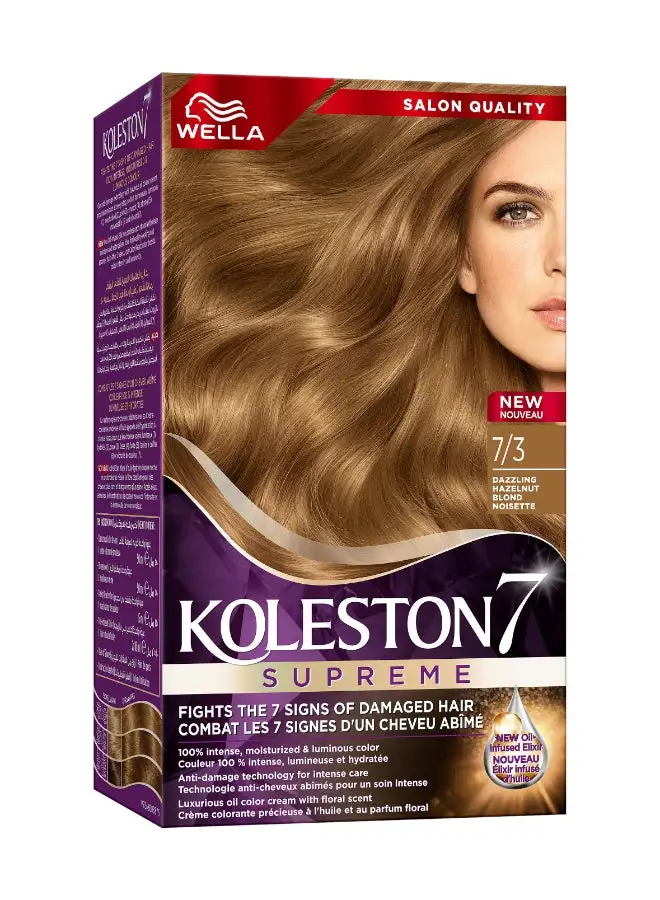 WELLA Koleston Supreme Hair Color 7/3 Dazzling Hazelnut