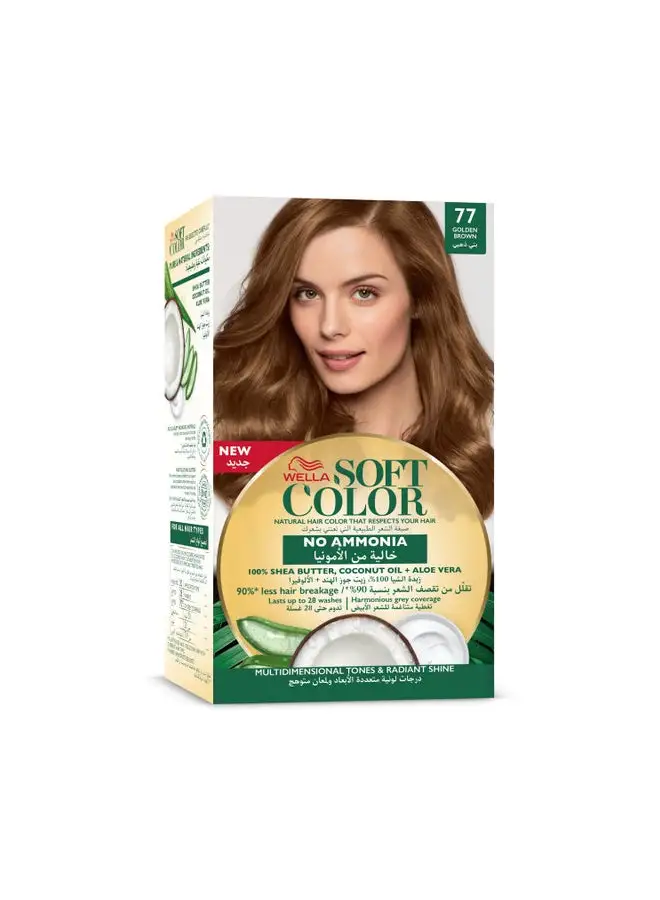 WELLA Soft Color Natural Instincts Hair Color 7/7 Golden Brown