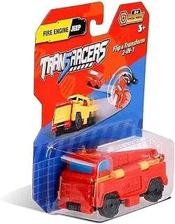 Transracers 2-In-1 Trnsrcrs - Spl Vhcl - Fire Engine & Jeep