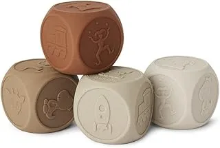 Nuuroo Sana Silicone Dice 4-pack - Brown Color Mix