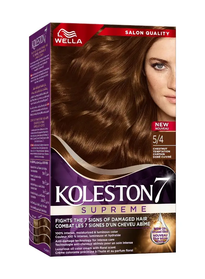 WELLA Koleston Supreme Hair Color 5/4 Chestnut Temptation