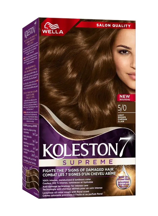 WELLA Koleston Supreme Hair Color 5/0 Light Brown