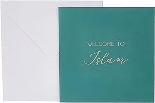 Peacock SuppliesLuxury Foiled Greeting Card, Welcome to Islam