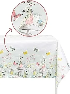 Talking Tables Fairy Table Cover | Kids Buttery Themed Party, Garden for Fairies, Flower Birthday Decorations | Home Recyclable, Disposable Rectangular Tablecloth | Afternoon Tea, Mother's Day, Easter