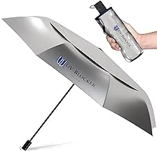 UV-Blocker Compact Sun Protection UV Umbrella Auto Open Auto Close Double Vented Canopy Windproof Sun Umbrella UV Protection 55+ UPF