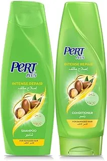 Pert Plus Intense Repair Conditioner with Argan Oil, 360ML + Pert Plus Intense Repair Shampoo, 400ML