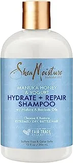 SHEA MOISTURE Hydrate and Repair Moisture Shampoo 384 ml, Off White, 13 Fl Oz (Pack of 1)