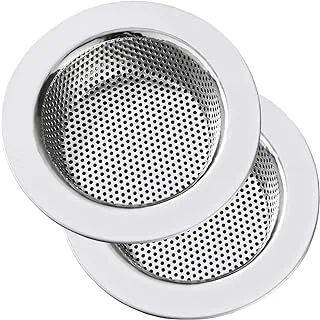 LASSHSWA Kitchen Sink Strainer Stainless Steel, LASSHSWA Kitchen Sink Drain Strainer, Sink Strainers for Kitchen Sinks with Large Wide Rim 4.5